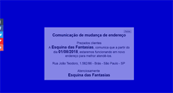 Desktop Screenshot of esquinadasfantasias.com.br
